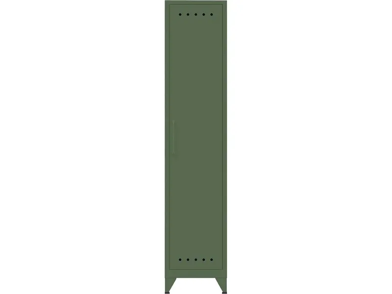 Bisley Bisley Spind "Fern Locker" Hutboden und Kleiderstange, Olivgrün, – Produktbild 1 von 1
