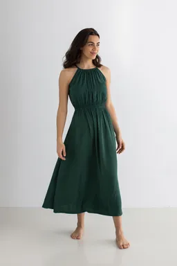 TWOTHIRDS TWOTHIRDS Damen vegan Kleid Soneva Garden Green – Produktbild 1 von 1