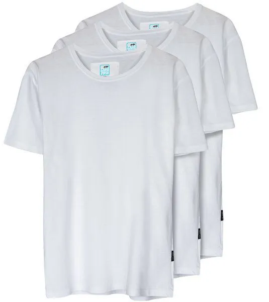Gary Mash GARY MASH Herren Basic T-Shirts im 3er-Pack, Weiß, – Produktbild 1 von 4
