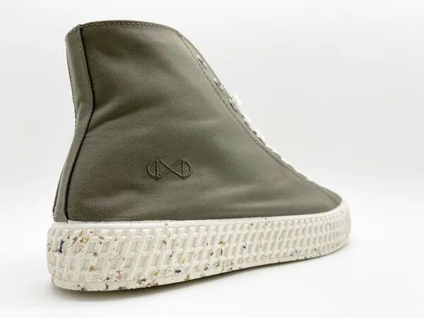 nat-2 Veganer Sneaker nat-2 Mono ETA waterproof aus Biobaumwolle, Moss green (grün), – Produktbild 3 von 4