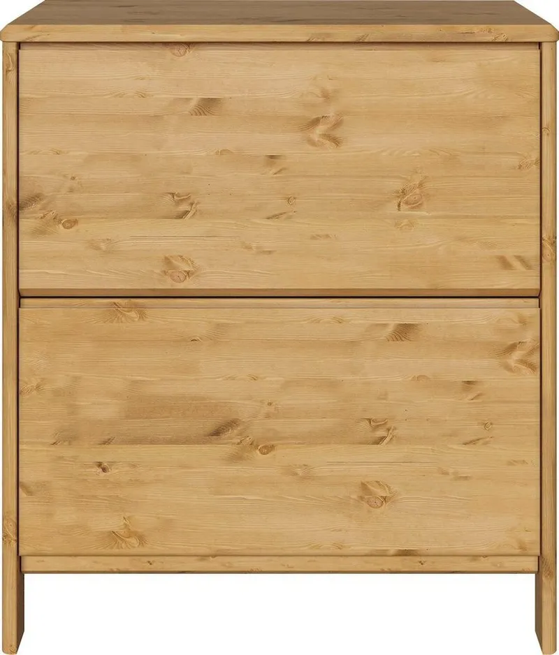 OTTO home Schuhschrank Luven FSC® zertifiziertes Massivholz, mit 2 Klappen, Beige, – Produktbild 4 von 5