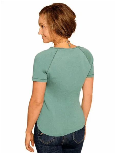 The Spirit of OM The Spirit of OM Yoga Shirt Raglan grün – Produktbild 3 von 3