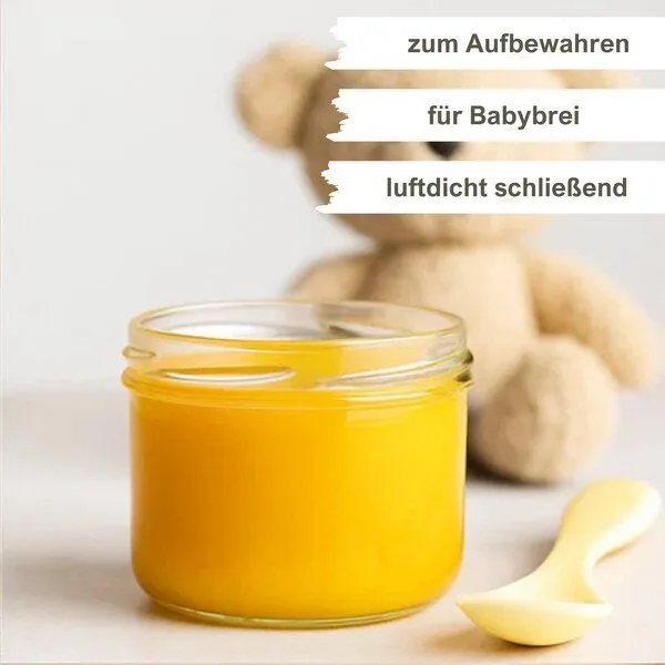 mikken mikken Marmeladengläser 210ml mit Deckel Einmachgläser Einkochgläser Pestogläser Dessertgläser – Produktbild 7 von 8