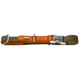 Dog Sport Dog Sport HUNTER Hundehalsung wolmar biothane x leder alu strong khaki M – Produktbild 1 von 1