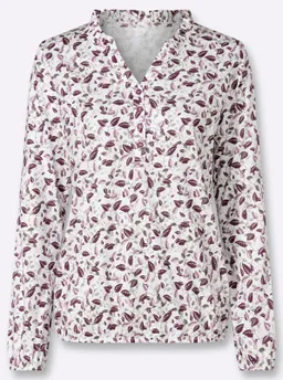 Witt Print-Shirt ecru-burgund – Produktbild 1 von 1