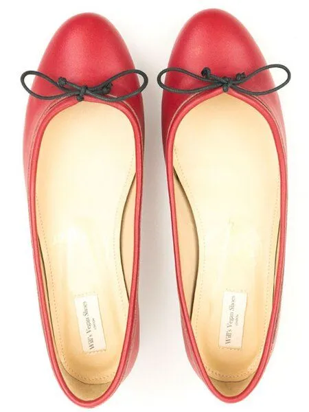 Will's Vegan Shop Will's Vegan Shop Flache Ballerinas Damen 01-05-24, Schwarz, – Produktbild 2 von 2