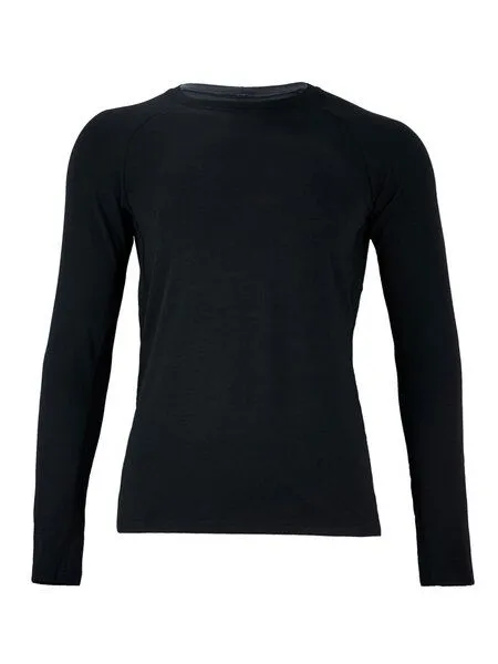 nice to meet me nice to meet me Longsleeve Unisex. TENCEL®, Marine blue, – Produktbild 1 von 1