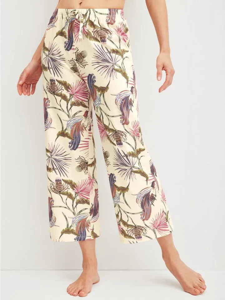 CALIDA CALIDA Schlafhose Favourites Arts mit Allover-Print, in weicher Single-Jersey-Qualität, Beige, – Produktbild 5 von 5