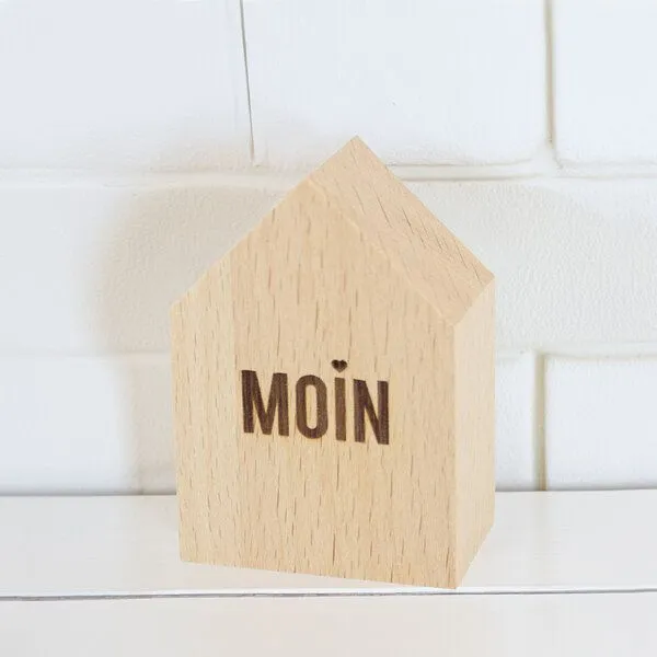Bow & Hummingbird Bow & Hummingbird 2er Set Deko-Holzhäuschen Moin – Produktbild 4 von 4