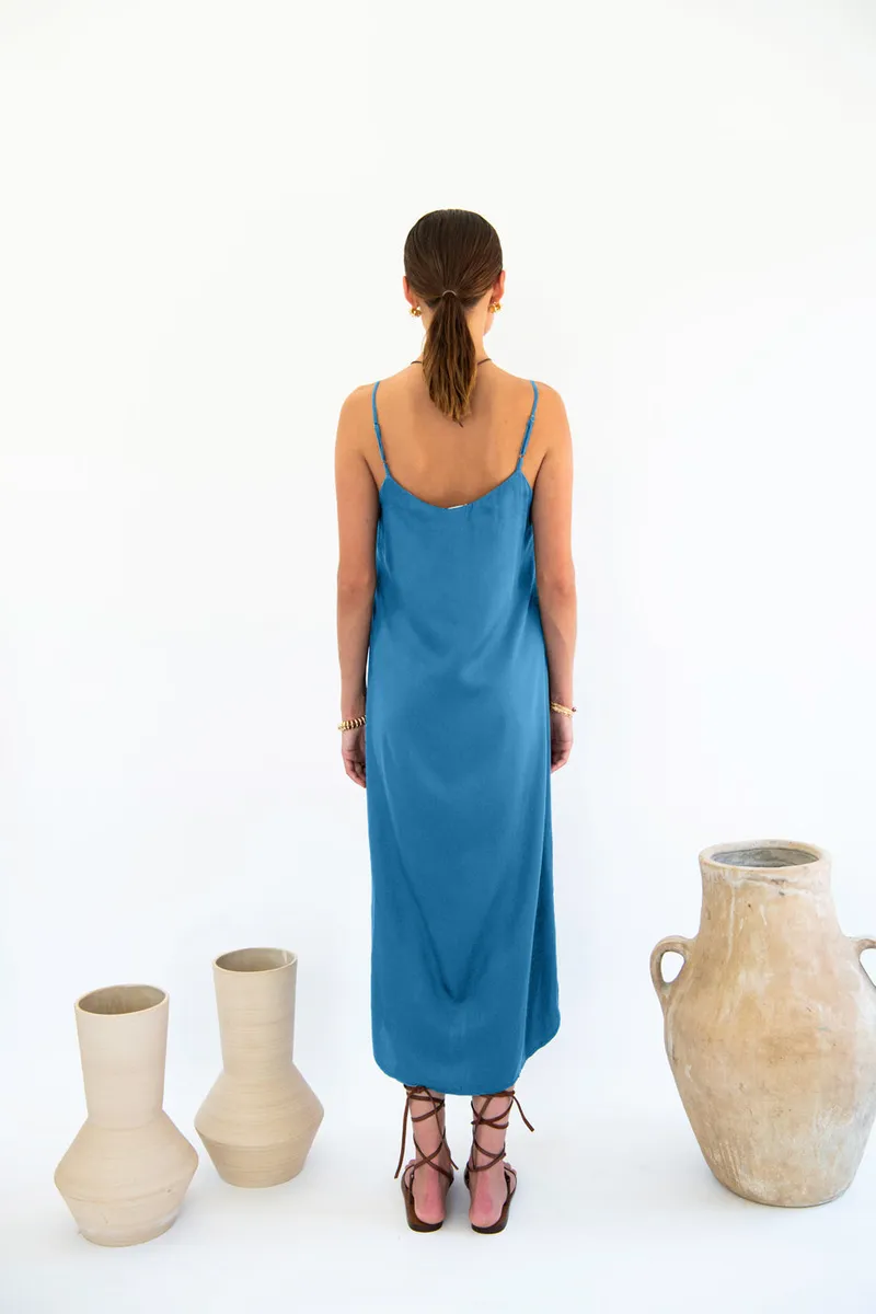 Neu Nomads Neu Nomads Damen vegan Kleid Slip Easy Ocean Blue, Blau, – Produktbild 1 von 2