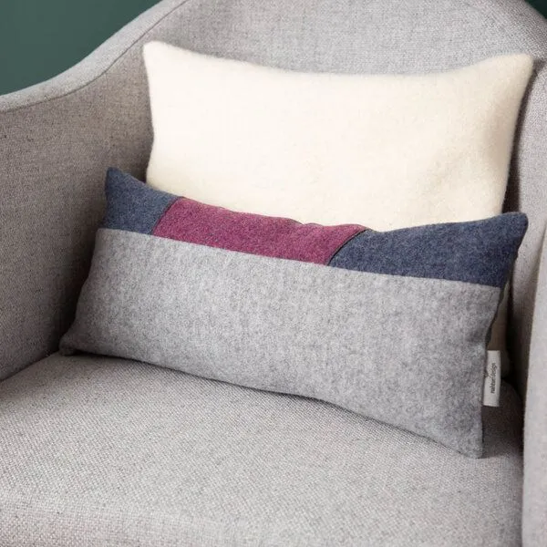 nahtur-design nahtur-design Rückenkissen mit Wollefüllung | Rückenstützkissen, No_18 (bunt), – Produktbild 1 von 4
