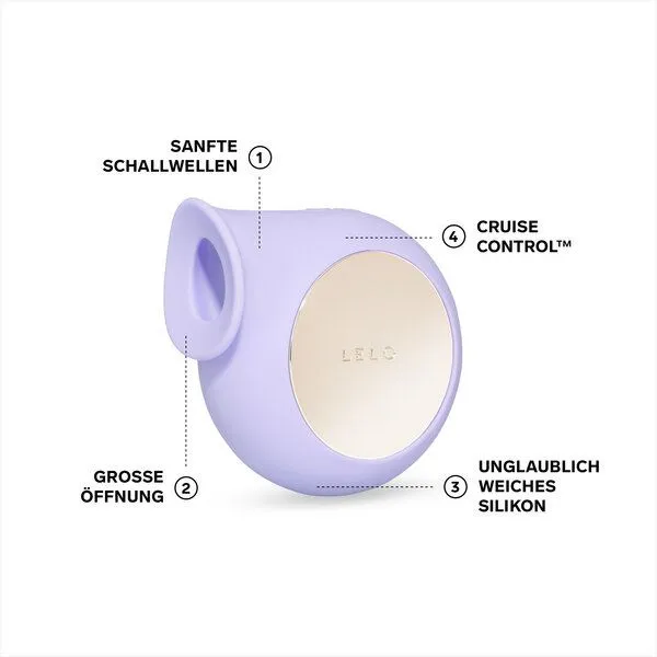 LELO Klitoral-Massager mit Schallwellen - LELO SILA Cruise, Lila, – Produktbild 4 von 4