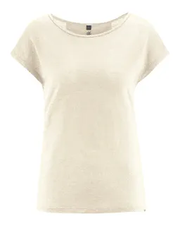 HempAge Hempage Damen vegan T-Shirt Regular Fit Naturfarben – Produktbild 1 von 1