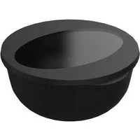 REuse REuse Salatbox take away Verpackung - Essensbehälter to go, 1,0 l, Schlichtes schwarz/transparent, – Produktbild 1 von 1
