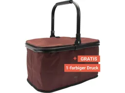Einkaufskorb "Cool Basket" isoliert, 36 l, klappbar, inkl. 1c-Gratisdruck, braun – Produktbild 1 von 1