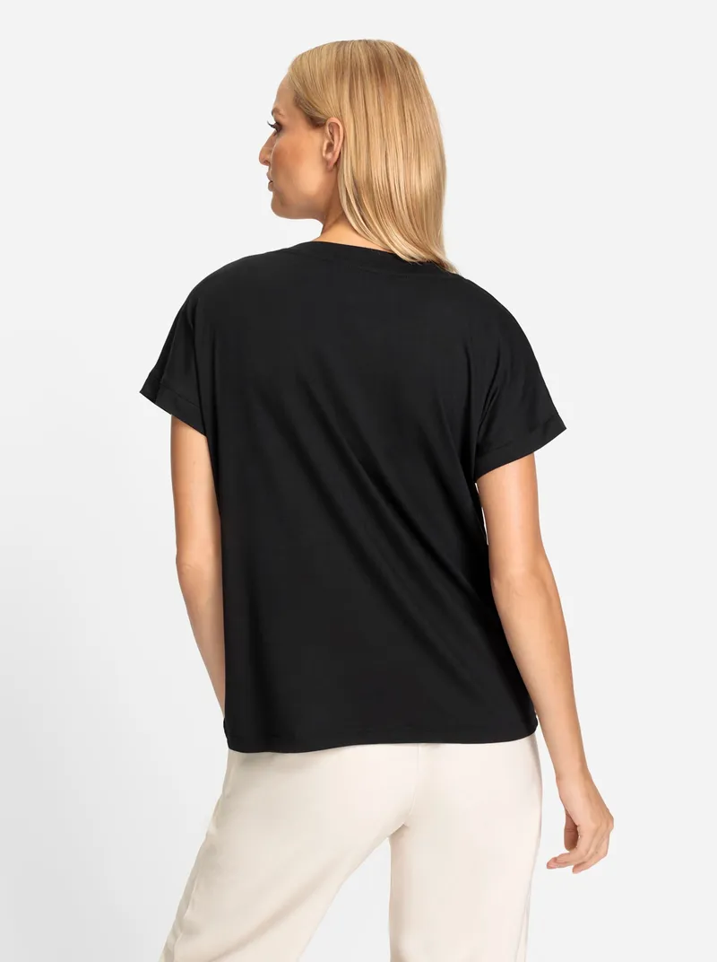 heine Kurzarmshirt schwarz, Schwarz, – Produktbild 1 von 2