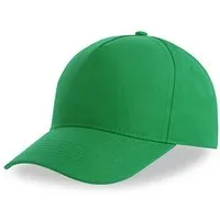 Atlantis Headwear Atlantis Headwear Atlantis Recy Five Cap Klassische, strukturierte Baseballkappe, Geschwungener Schirm, Hochwertiger Klettverschluss, Grün, – Produktbild 1 von 1