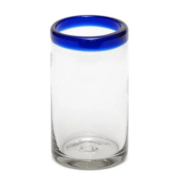 GLOBO Fair Trade GLOBO Fair Trade Glas Longdrink, Recyclingglas mundgeblasen, Blau, – Produktbild 1 von 1