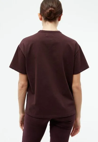 Givn Berlin Givn Berlin T-Shirt GBELLIE Heavyweight aus Bio-Baumwolle, Midnight plum, – Produktbild 3 von 4