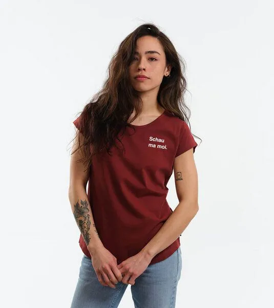 Gary Mash GARY MASH Shirt Asheville Schau ma moi. aus Bio-Baumwolle, Kastanie (braun), – Produktbild 4 von 4