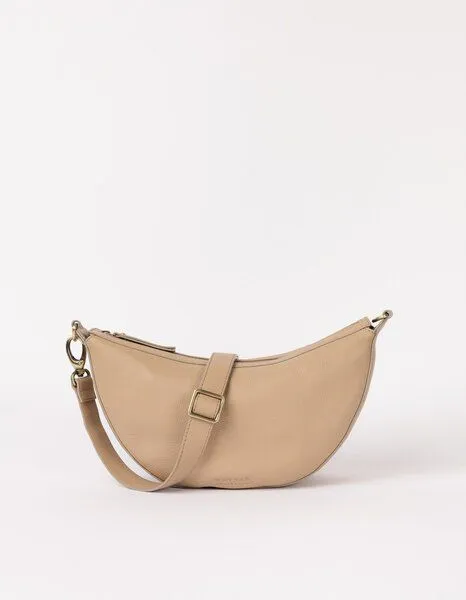 O MY BAG O MY BAG LEO Crossbody Bag mit zwei Riemen, Sand soft grain (beige), – Produktbild 4 von 4