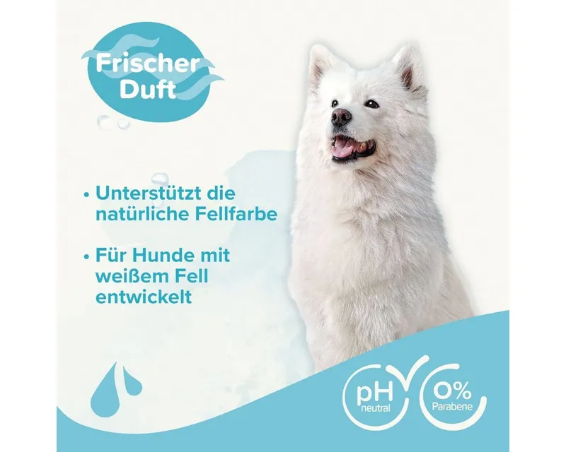 beaphar beaphar Tiershampoo Shampoo für weißes Fell 1 l – Produktbild 2 von 4