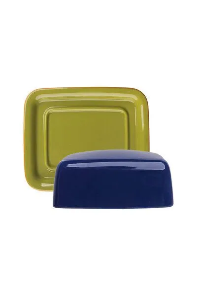 Tranquillo Tranquillo Butterdose COLOURI – Steinzeug, Blau, – Produktbild 3 von 5