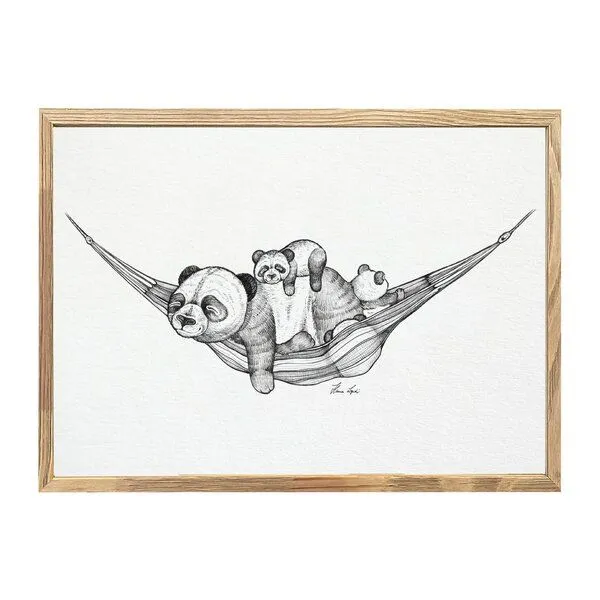 LIGARTI Kunstdruck »Panda Pause« von LIGARTI | A4, A3 oder A2 | Wandbild | Poster | Kunst – Produktbild 1 von 3