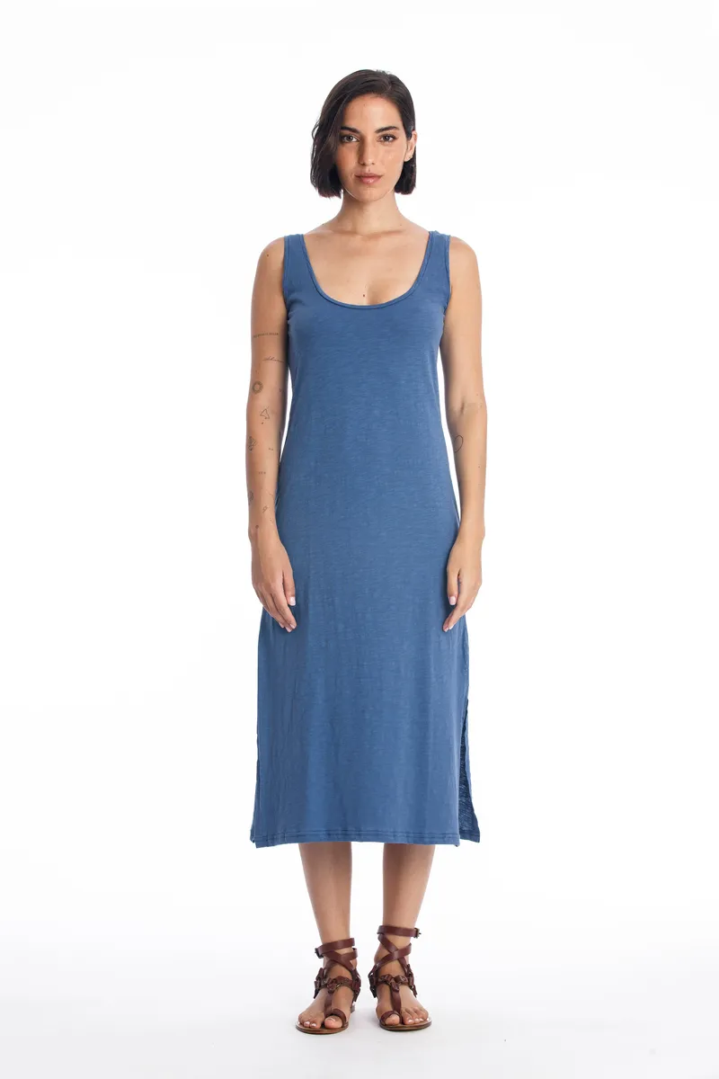 RAVENS VIEW IBIZA RAVENS VIEW IBIZA Damen vegan Kleid Demi Indigoblau, Dunkelblau, – Produktbild 1 von 2