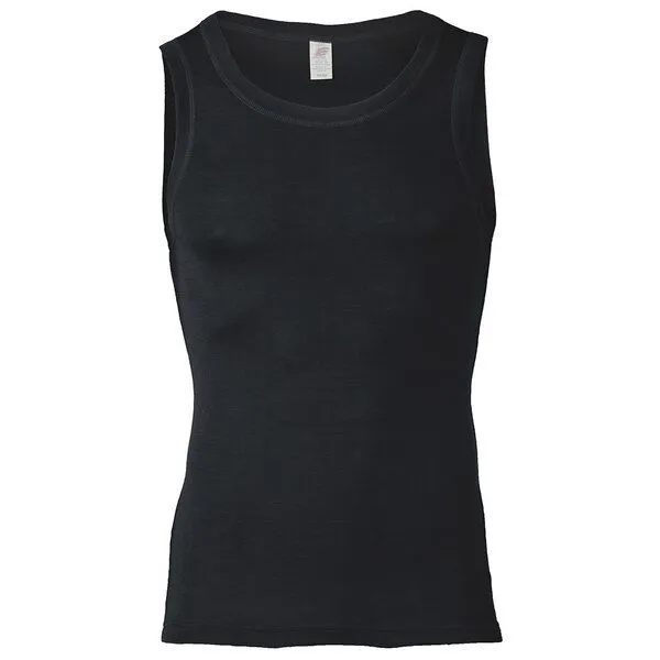 Engel natur Engel natur Herren Achselshirt Bio-Schurwolle/Seide, Schwarz, – Produktbild 1 von 1