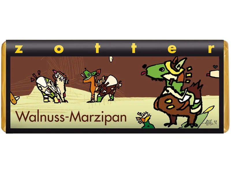 Zotter Zotter Bio-Vollmilch-Schokolade "Walnuss-Marzipan" 70 g – Produktbild 1 von 1