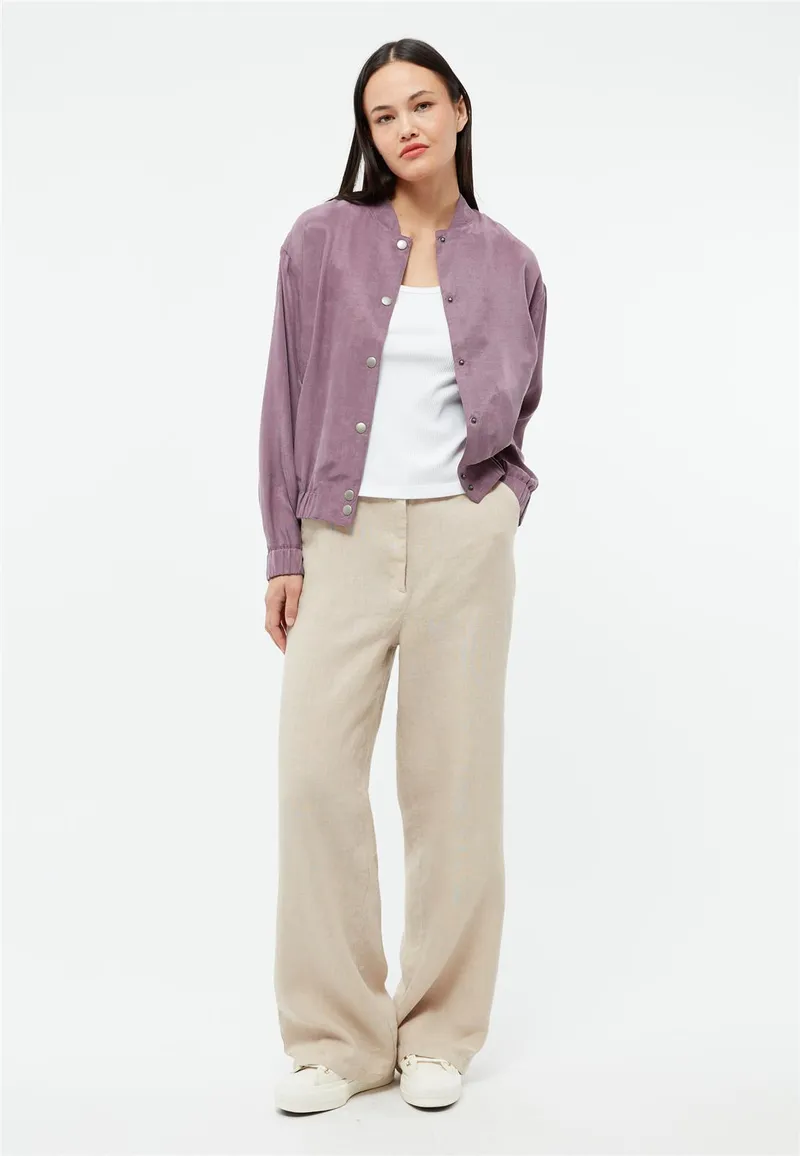 Givn Berlin Wide Leg Leinen-Hose Modell: Beatrice, Oat beige, – Produktbild 1 von 1