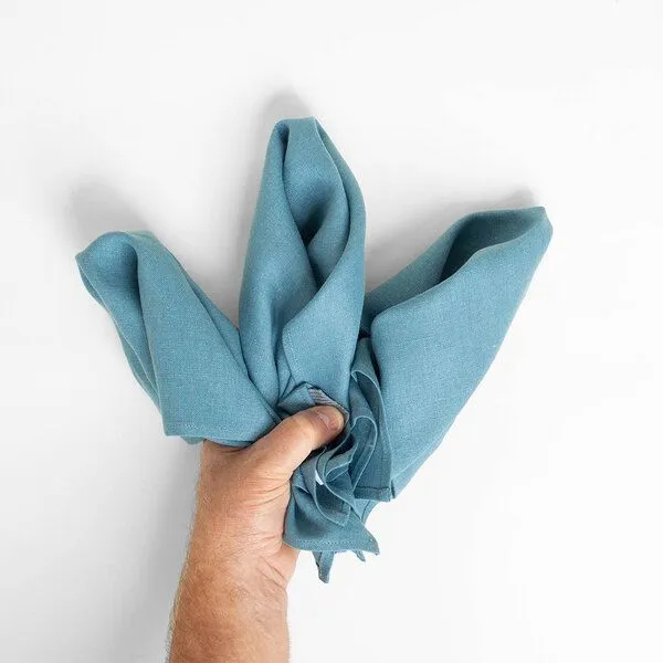 nahtur-design nahtur-design Leinen Gästehandtücher, Hellblau_06 (blau), – Produktbild 2 von 3