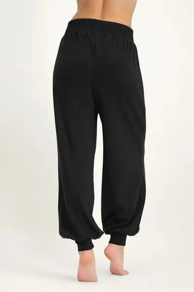 Urban Goddess Urban Goddess Weite Yoga Haremshose Jaya mit Bambus viskose, Onyx black (schwarz), – Produktbild 2 von 3