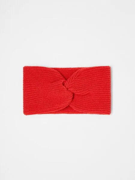 LANIUS LANIUS Stirnband aus Bio-Schurwolle und Bio-Baumwolle, Red alert, – Produktbild 1 von 2