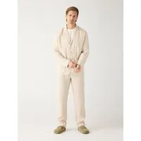 KnowledgeCotton Apparel KnowledgeCotton Apparel Chinohose CHUCK aus Bio-Leinen, Beige (yarndyed light feather), – Produktbild 1 von 1