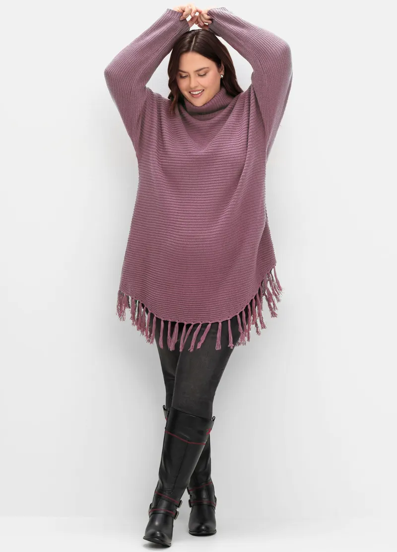 sheego Strickpullover mauve, Mauve, – Produktbild 2 von 2