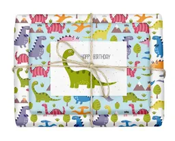 dabelino dabelino Kinder Geschenkpapier-Set (4x Bögen + Karte od. Anhänger) – Produktbild 1 von 1
