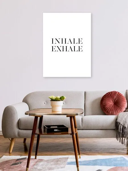 Photocircle Photocircle Poster / Leinwandbild - Inhale Exhale No2 – Produktbild 2 von 4