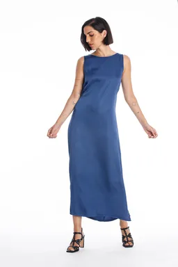 RAVENS VIEW IBIZA RAVENS VIEW IBIZA Damen vegan Kleid Liv Indigo Blau – Produktbild 1 von 1
