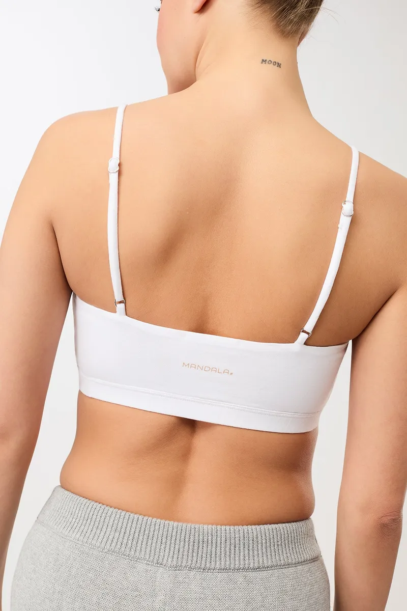 mandala MANDALA Damen vegan Sport-Bh Comfort Weiß, Weiß, – Produktbild 2 von 2