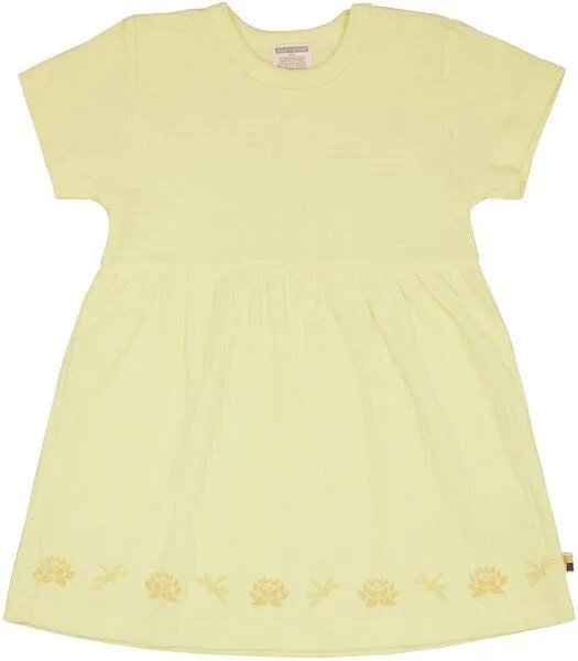 loud + proud loud + proud Babys & Kinder Kleid Derby Rib, GOTS-zertifiziert, Blonde(gelb), – Produktbild 2 von 2