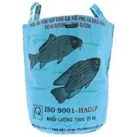 MoreThanHip MoreThanHip Wäschesack aus recycelten Zement- oder Tierfüttersäcken - Kamali, Blau - fisch, – Produktbild 1 von 1