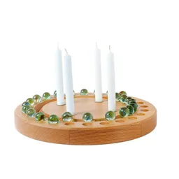 klotzaufklotz klotzaufklotz Adventskalender und Adventskranz mit Baumkerzen – Produktbild 1 von 1