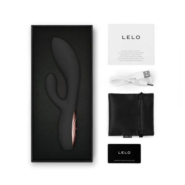 LELO LELO Stoßender Rabbit-Vibrator INA Thrust, Schwarz, – Produktbild 3 von 4
