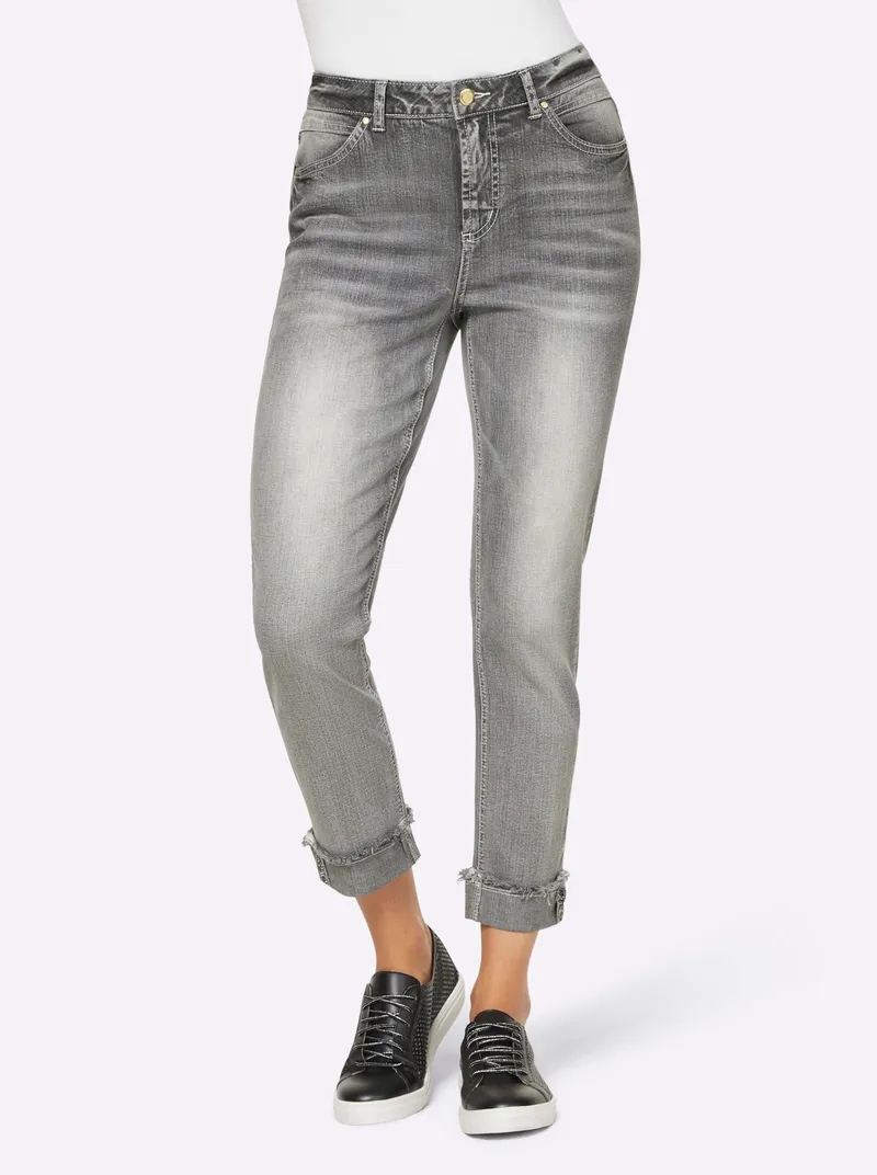 heine 7/8-Jeans, Light grey-denim, – Produktbild 1 von 3
