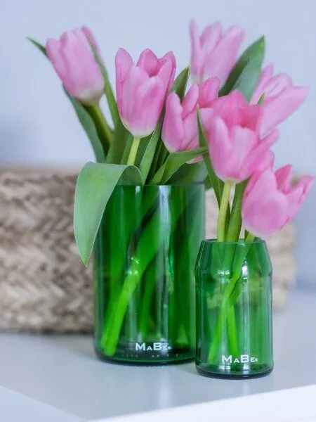 MaBe MaBe Vase aus der grünen Weinflasche – Produktbild 2 von 4