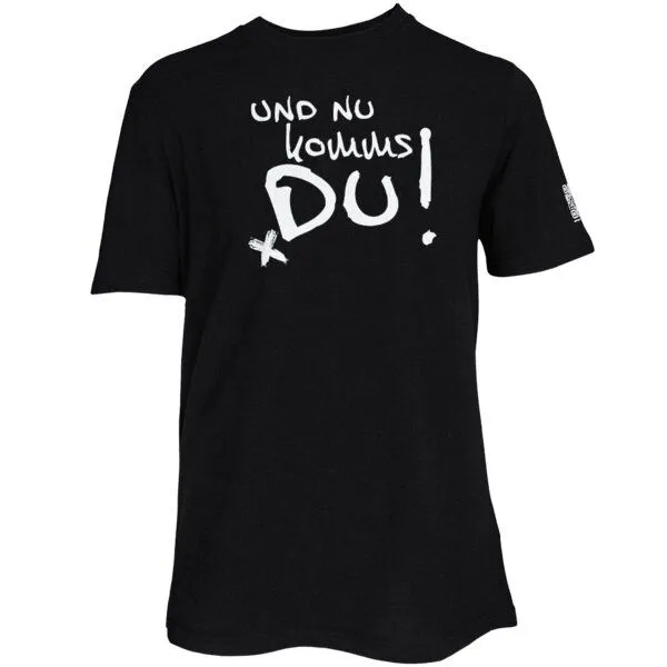 Spirit of Hamburg Spirit of Hamburg Biobaumwoll T-Shirt mit Spruch „Und nu kommst Du!“, Schwarz, – Produktbild 1 von 2