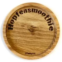 holzpost Holzpost Eichenholz-Untersetzer mit Gravur – Nachhaltiger Glasuntersetzer aus Deutschland (Motive zur Auswahl) – Produktbild 1 von 1