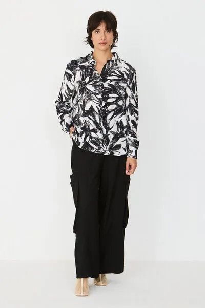 SKFK SKFK Langarm-Bluse ASUNE, Flowers, – Produktbild 2 von 3